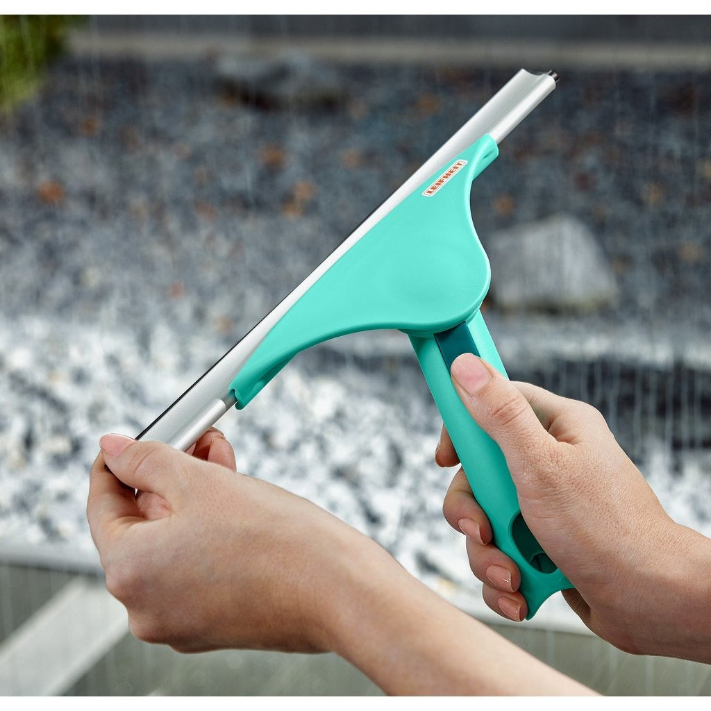 Leifheit Fensterwischer 2in1 pro Reach XL – Klicksystem – 40 cm Wischbreite