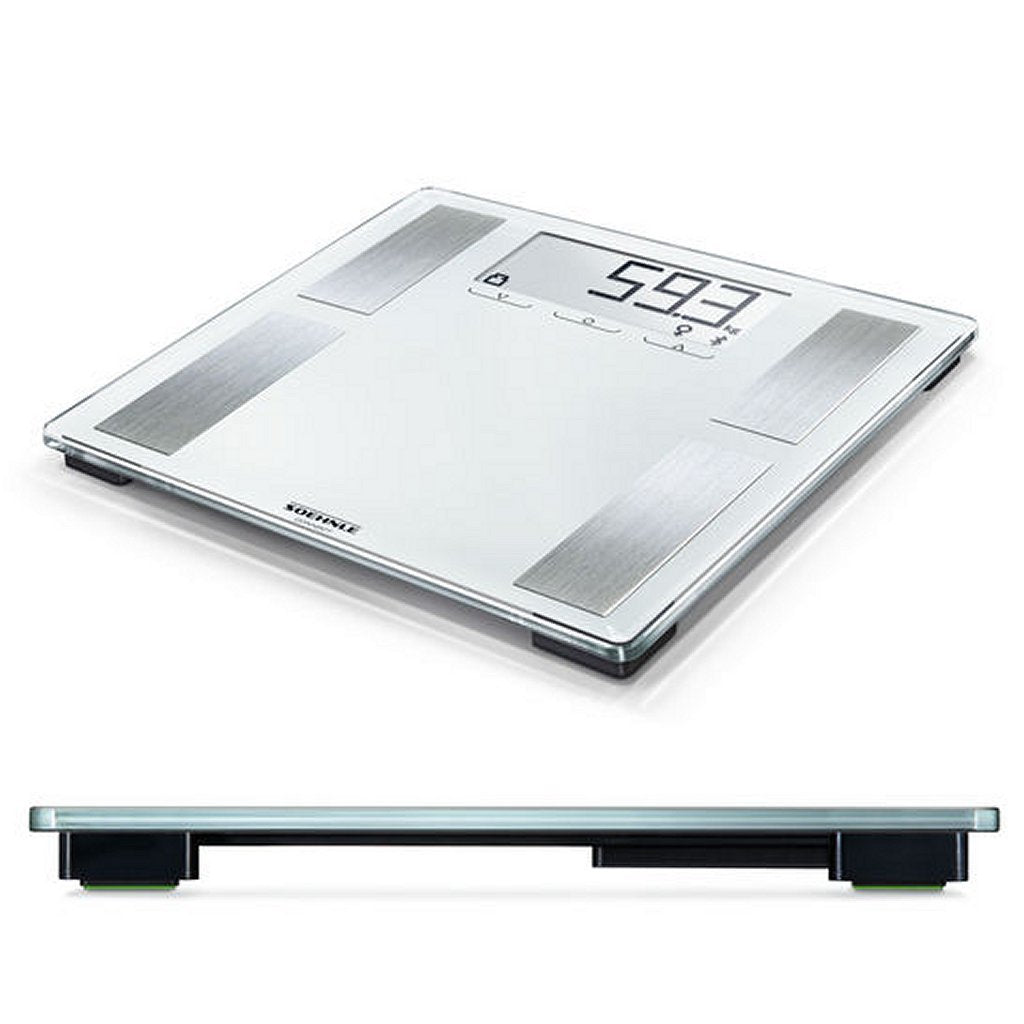 Soehnle 63872 Shape Sense Connect 100 digitale Personenwaage mit Bluetooth weiß