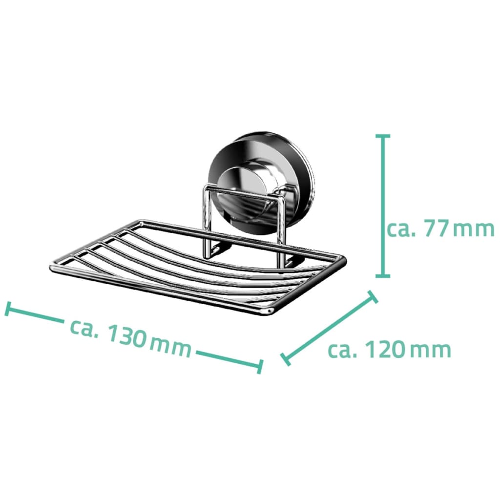 Ridderduschboden 13x12x7,7 cm Chrom 12040100