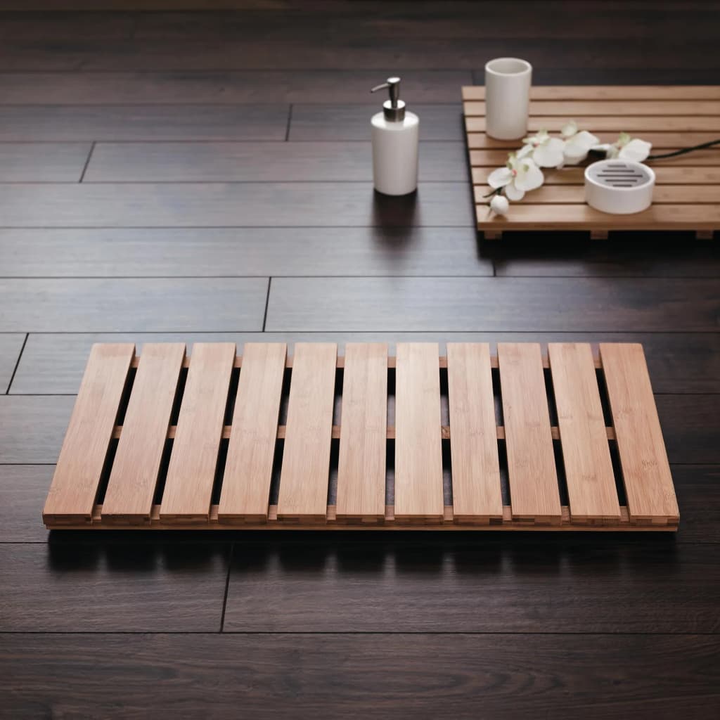 Ridder Badezimmer Matte Gitter Natur 72x38 cm Holz