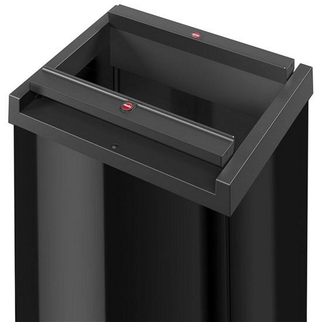 Hailo 0840-141 Big-Box Swing-L-Abfallbehälter 35l schwarz