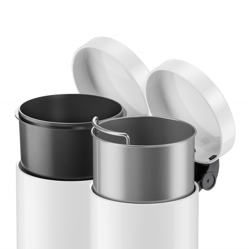 Hailo 0704-060 Solid S Treteimer 4l Edelstahl