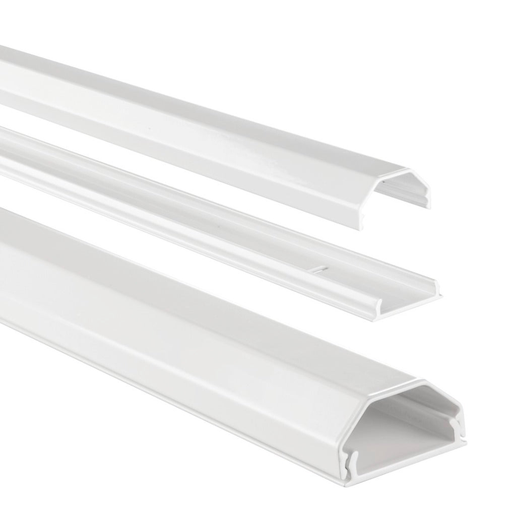 Hama Aluminium-Kabelkanal eckig 110 3,3 1,7 cm weiß