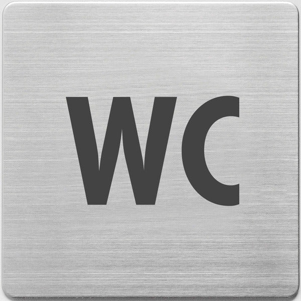 Alco al-450-5 Piktogramm Edelstahl 90x90x1mm - Toilette -