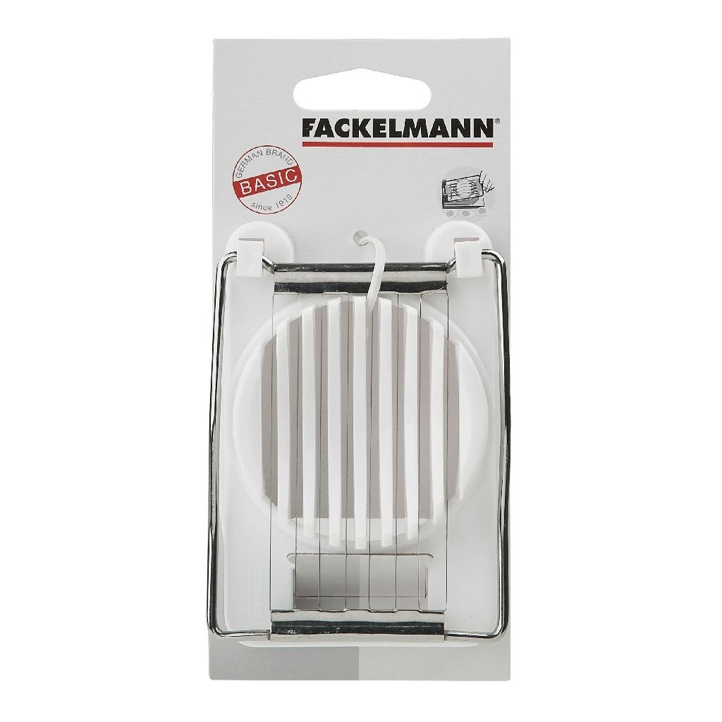 Fackelmann Basic Eierschneider 11x8 cm weiß PP Edelstahl