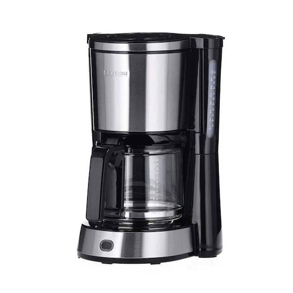 Severin ka4823 Kaffeemaschine aus schwarzem Edelstahl