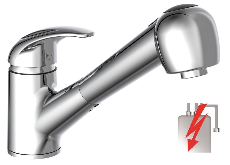 Schütte Eenknops -Mixer Excorabable Spout Albatros Chrom -Colored