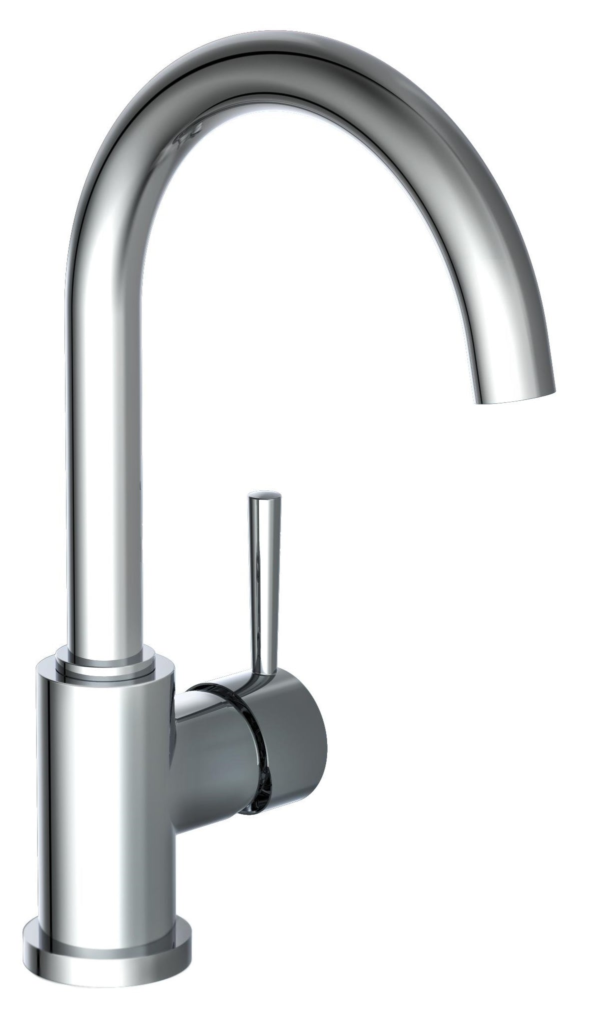 Schütte One -Button -Mixer mit Round Spout Unicorn Chrome -Anter