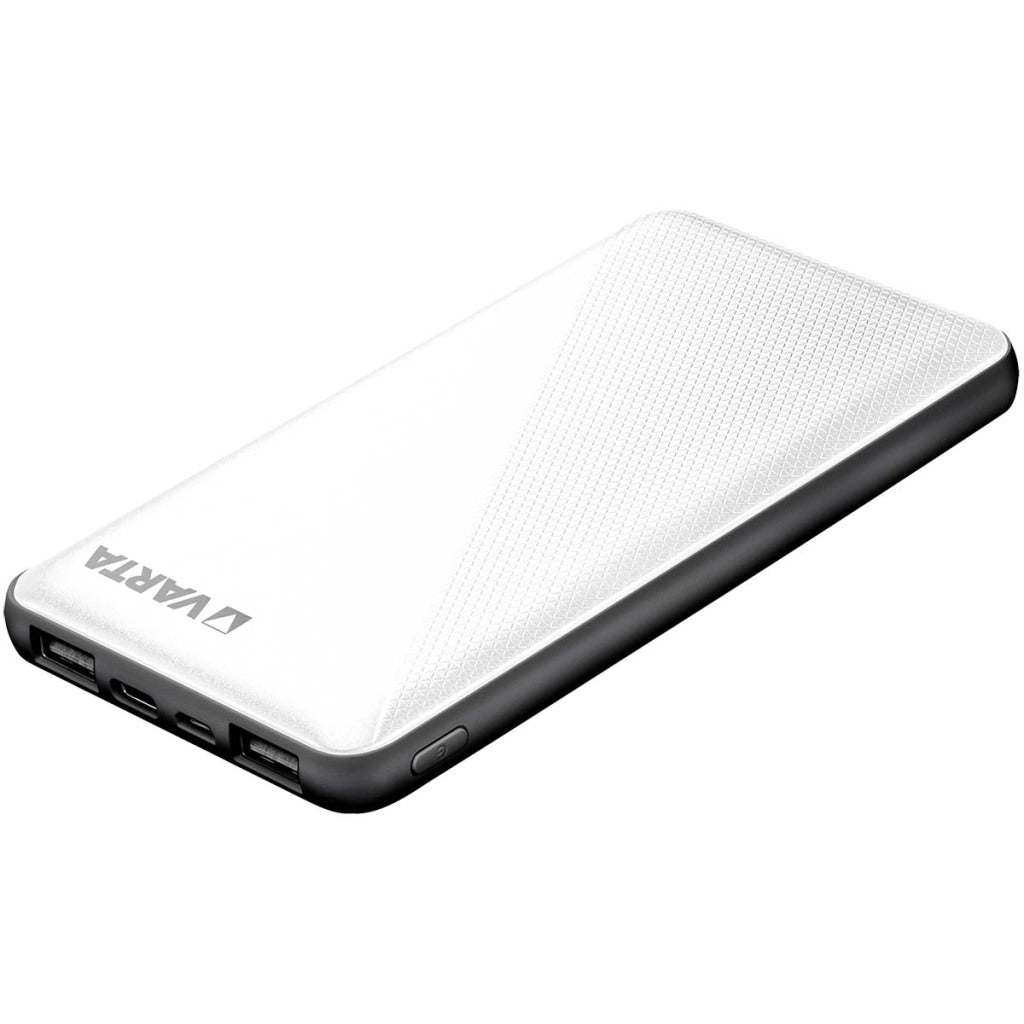 Varta Powerbank 10.000 mA silber + LED-Anzeige USB und USB-C – 3509010