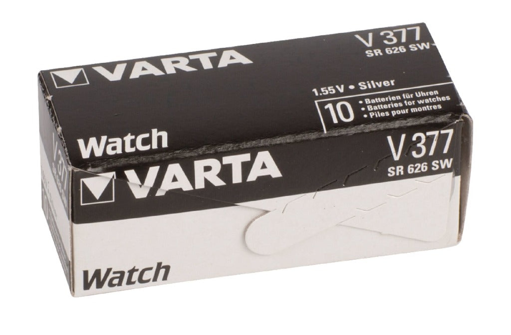 Varta v377 Knopfzellenbatterie Silber