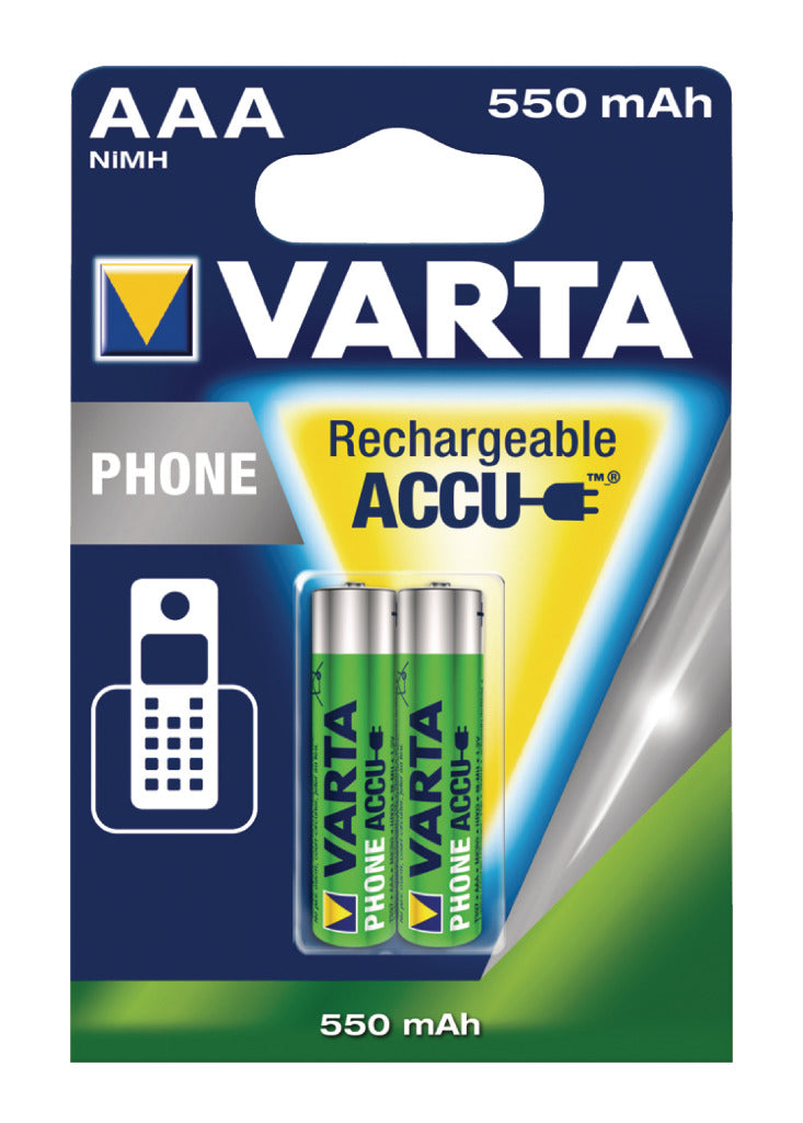 Varta -58397 Telefon-Power-Akku HR03 550 mAh Bls 2