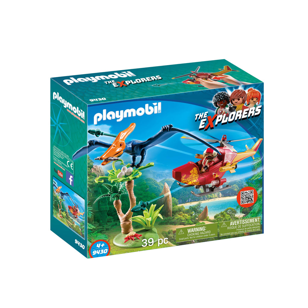 Playmobil 9430 Der Entdecker-Helikopter mit Pteranodon