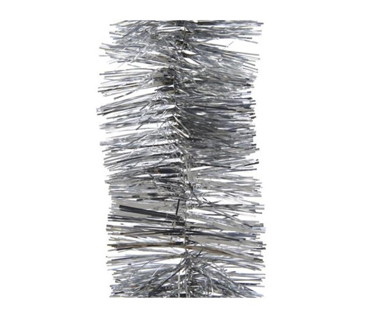 Decoris Weihnachtsbaumgirlande Lametta 7,5cm x 270cm Silber