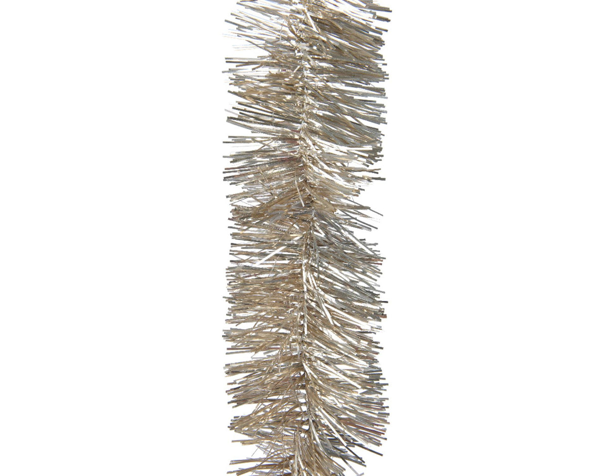 Decoris kerstboom guirlande lametta dia7x270cm parel