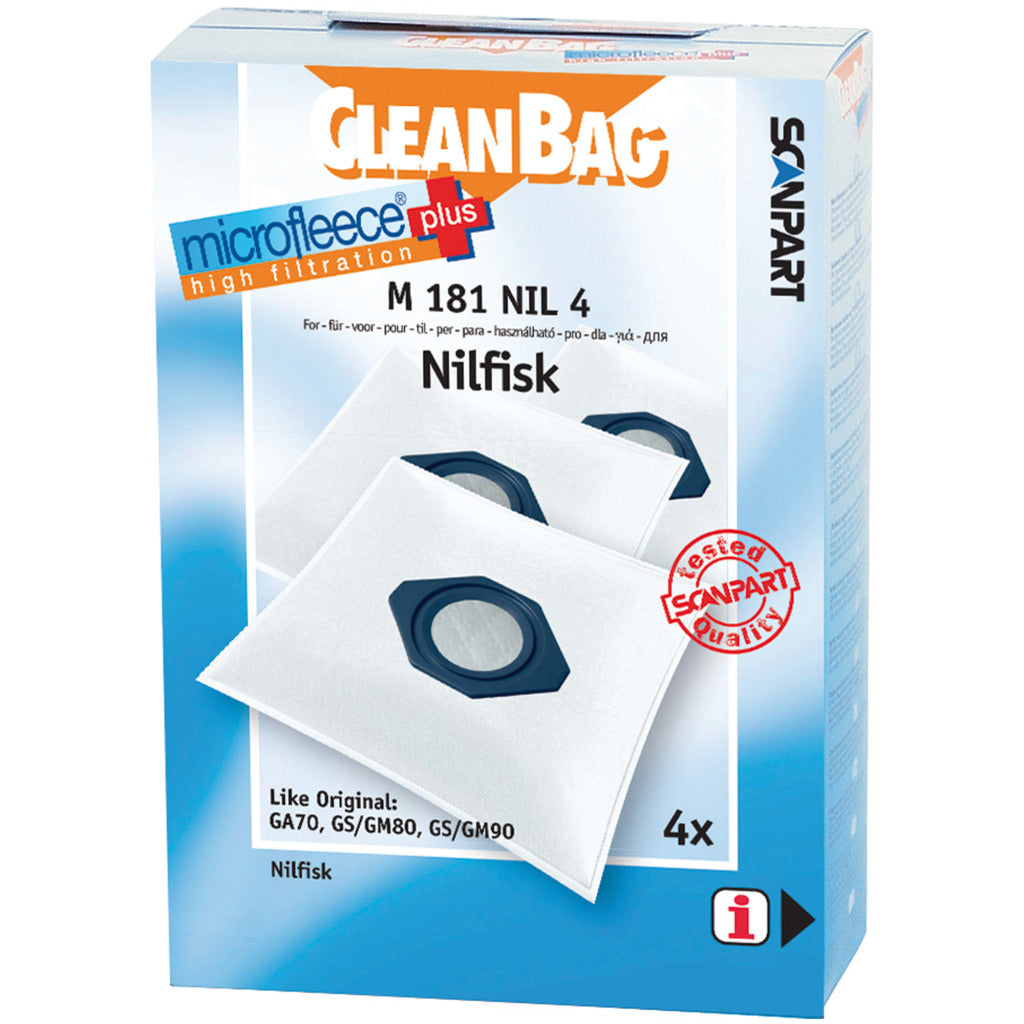 Scanpart Microfleece+ Staubbeutel Nilfisk GA70-GS80-90