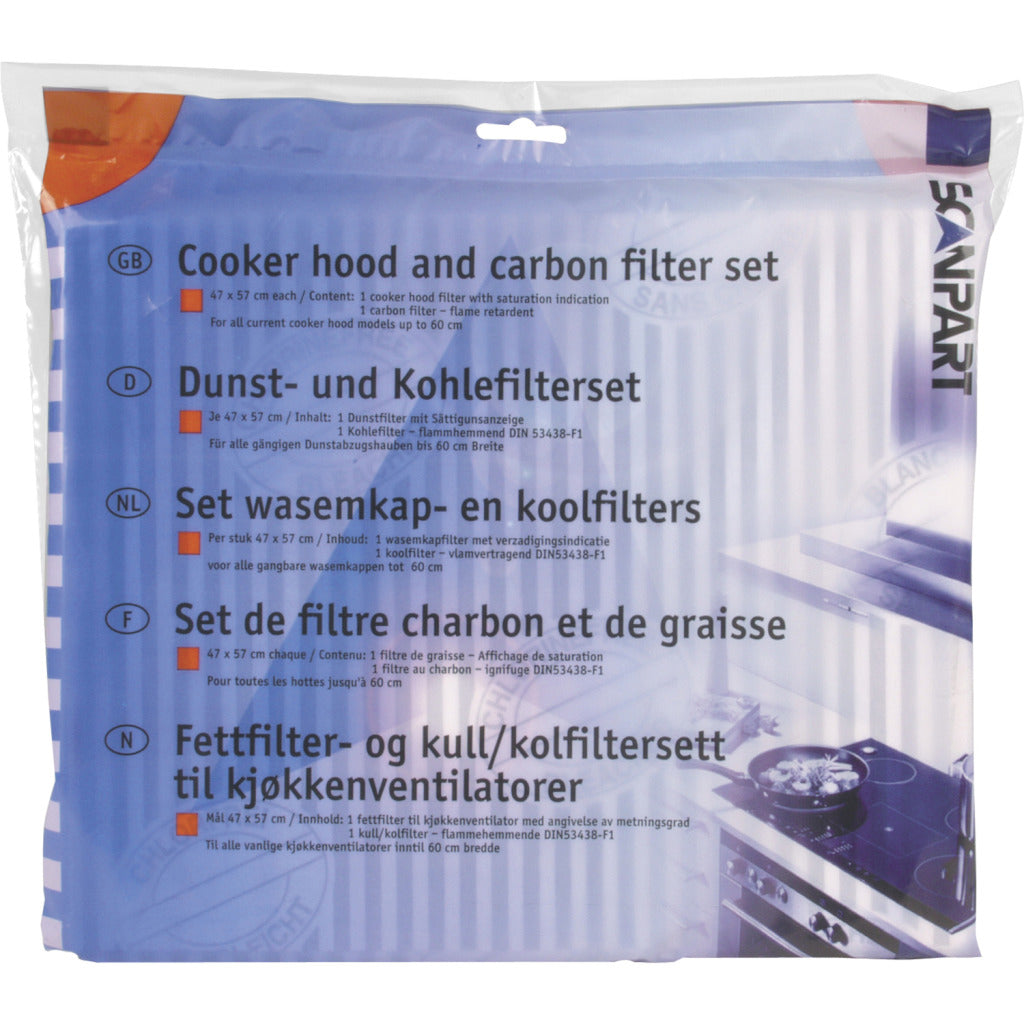 Scanpart 1530050015 l046 universeller Kohle- und Fettfilter 47x57