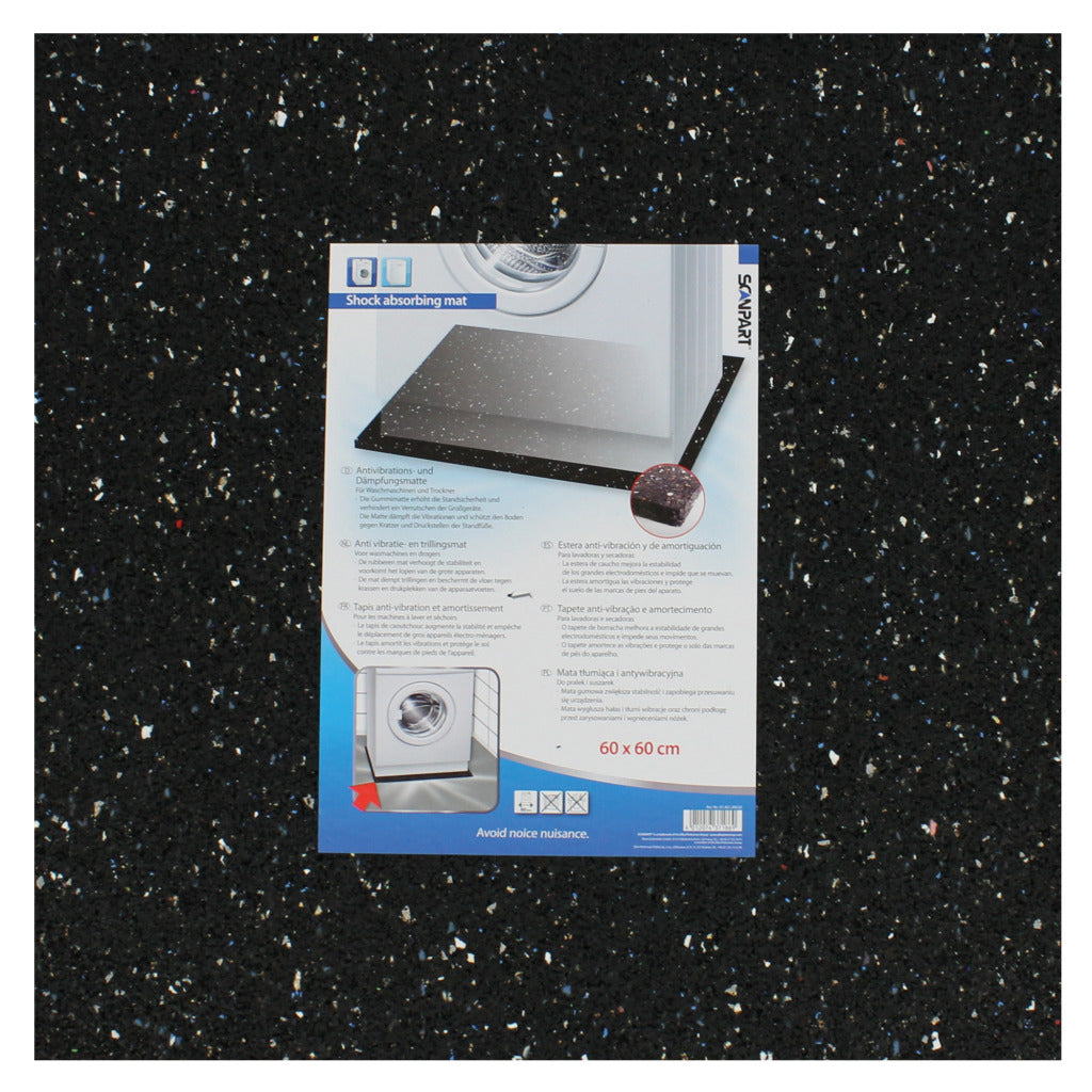 Scanpart Antivibrationsmatte 60x60x0,8 schwarz