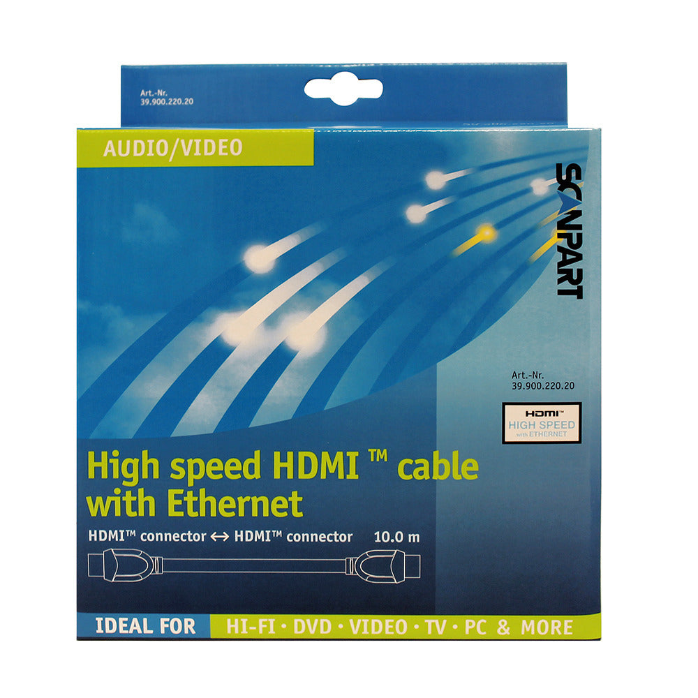 Scanpart HDMI-Kabel High Speed und Ethernet 10 m