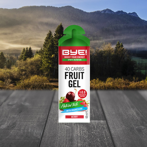 Tschüss! 40 Kohlenhydrate Fruchtgel Beere (Box mit 12 Stück)