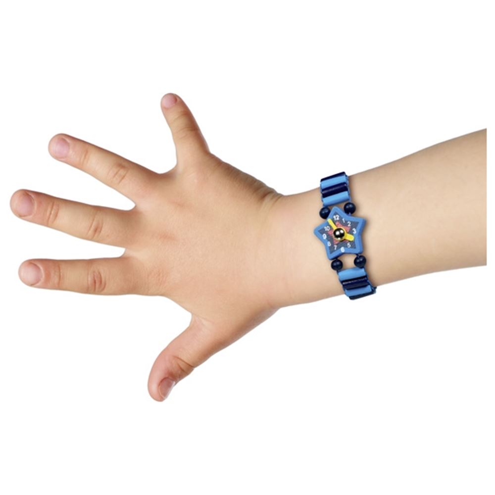 Holzuhr mit elastischem Armband und Lünette