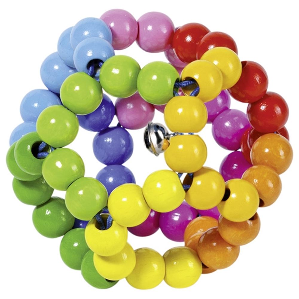 Goki Touch Ring elastischer Regenbogenball. 8 cm.