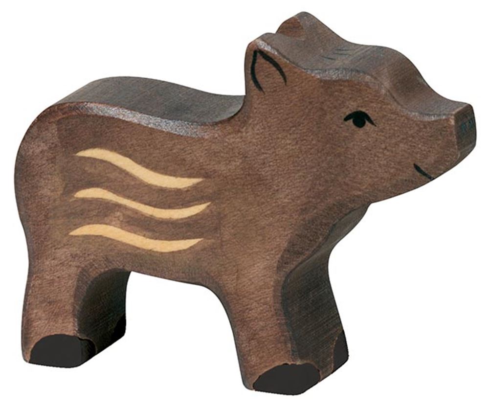 Holztiger Jungschwein. 7,5 cm.