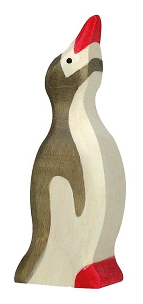 Holztigerpinguin, klein, Kopf nach oben. 3