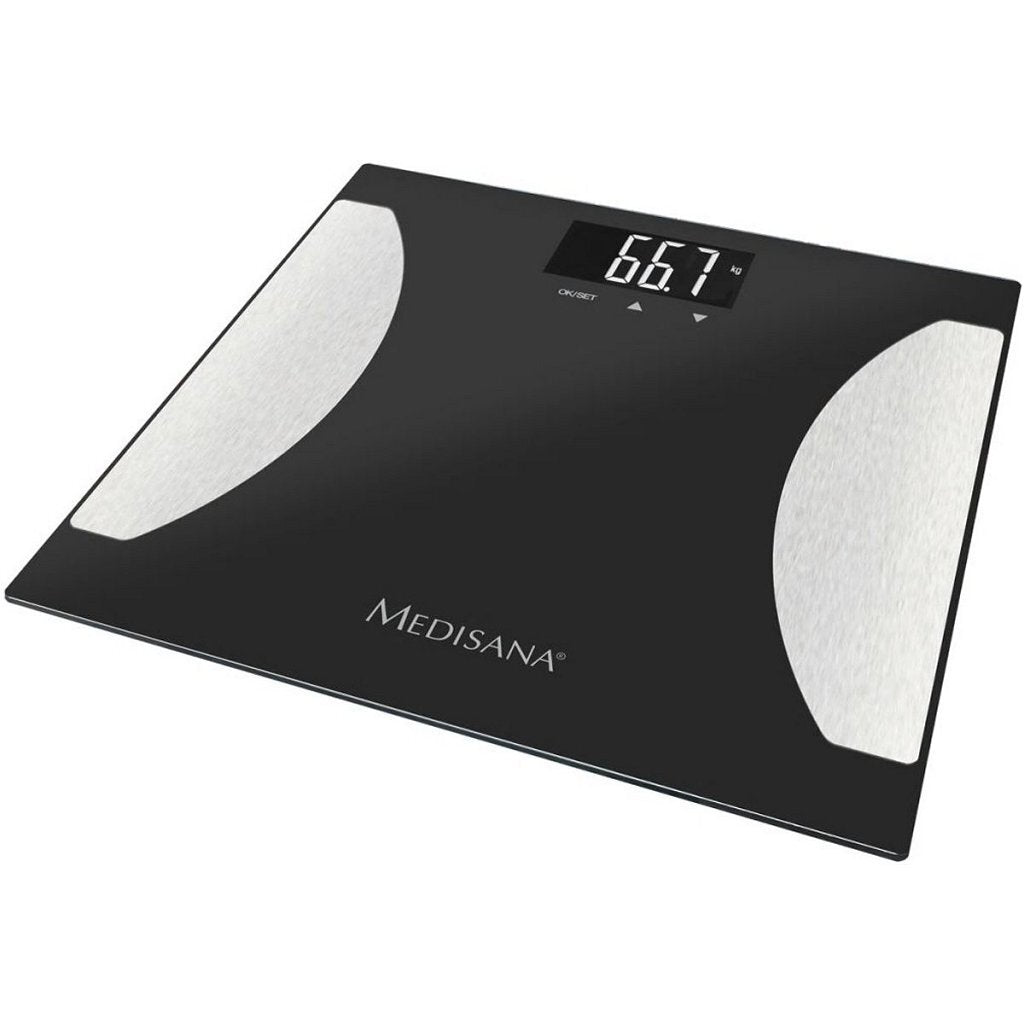 Medisana bs 475 Körperanalysewaage schwarz silber