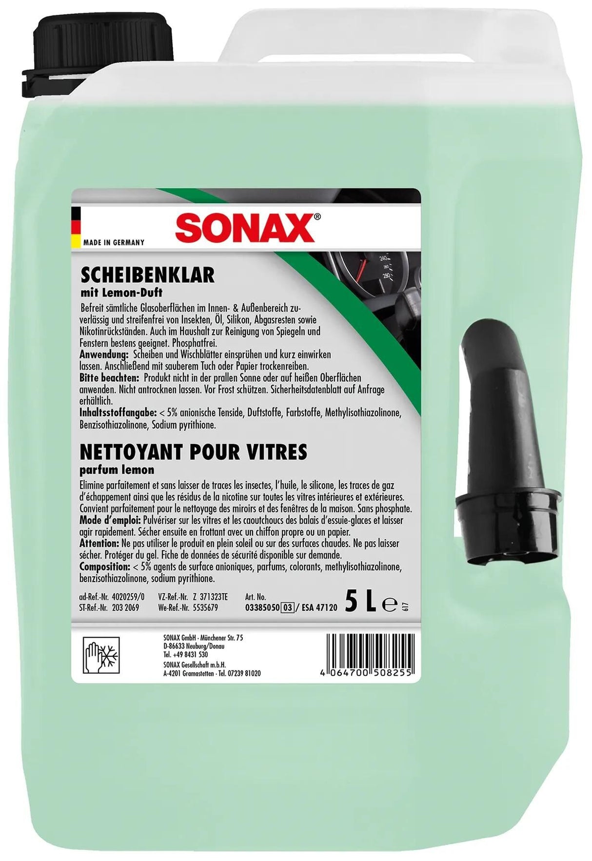 Sonax Scheibenreiniger Scheibenklar Autofenster klar 5 ltr. Plastikkanister