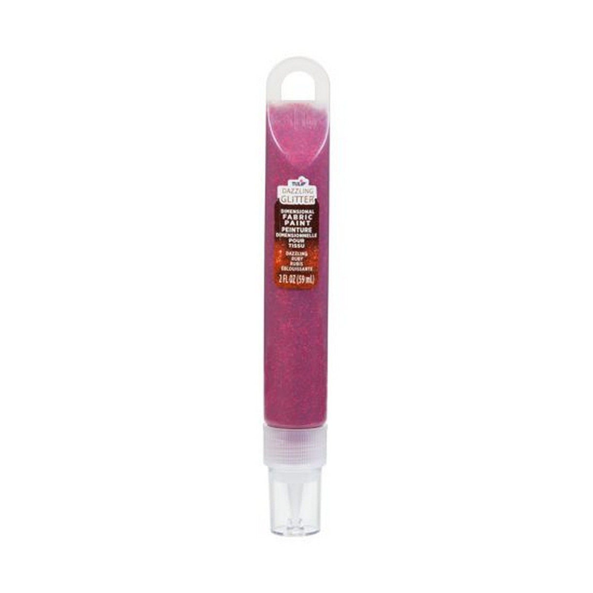 Tulpe • dimensionale Stofffarbe schillerndes Rubinrot, 59 ml
