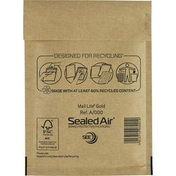 Zak-enveloppen sealed air a 000 goud 110 mm x 160 mm