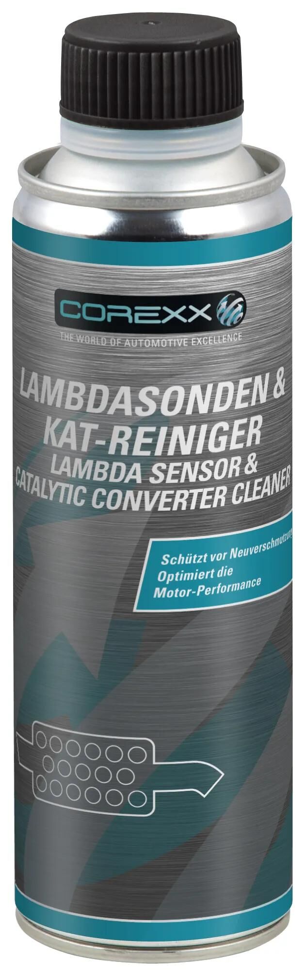 Corexx Additiv für Lambdasonden und Reiniger für den Katalysator. Lambdason, du Katze. sauberer