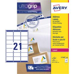 Adresetiketten voor laserprinters l7160-100 wit pak 2100