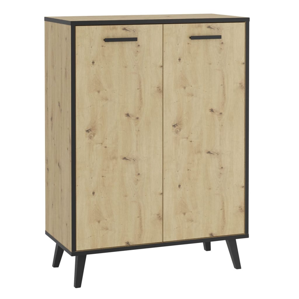 FMD -Schuhschrank mit 5 Fächern 68,5x33x93,5 cm Artisan Eiche