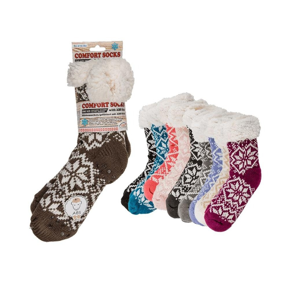 Basic-Komfortsocken Eisblume Einheitsgröße
