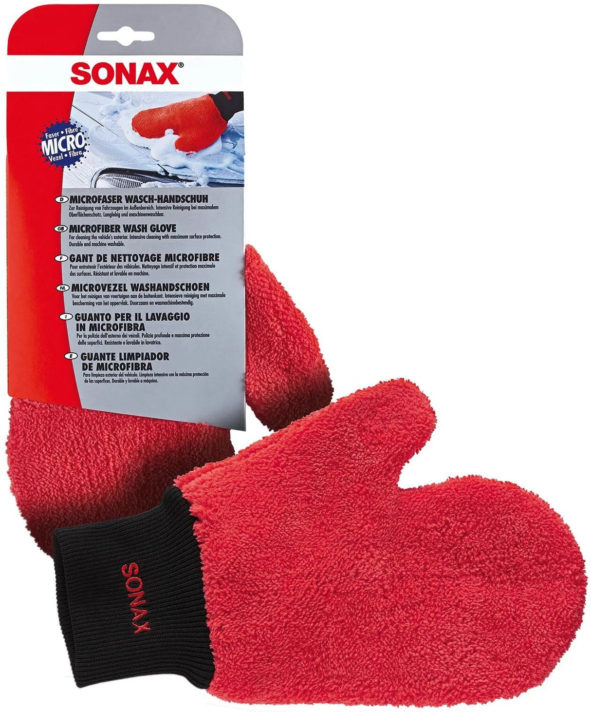 Sonax Mikrofaser-Handschuh Waschhandschuhe Mikrofaser-Waschhandschuh