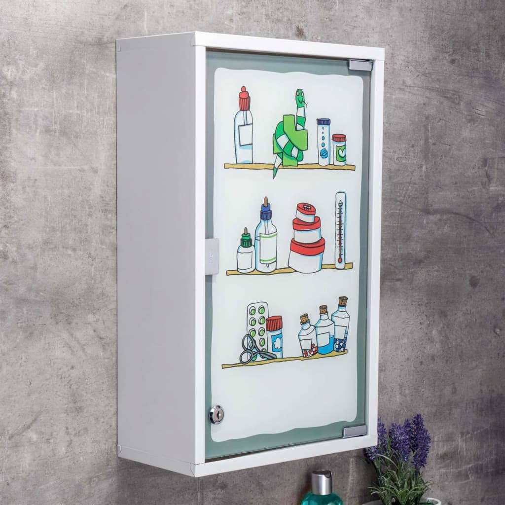 Hallo Medizinschrank 30x15x50 cm Edelstahl