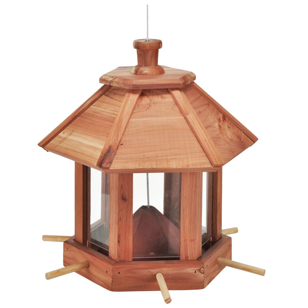 HI HI Hängendes Vogelhäuschen braun