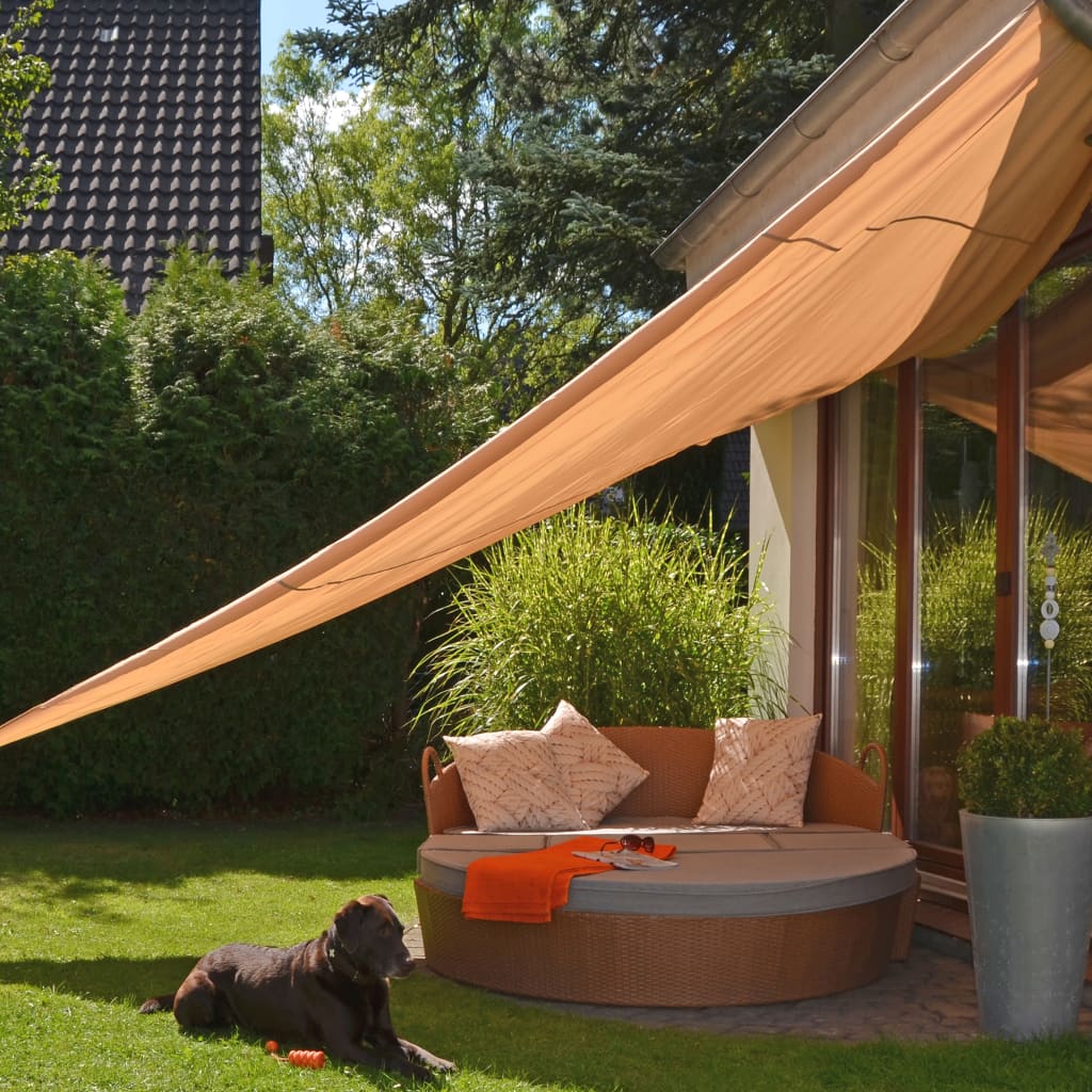 Hallo Markise dreieckig 5x5x5 m Beige