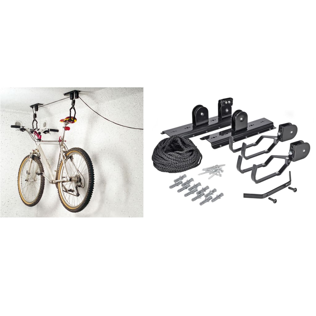Hallo Fahrradlift Metall Schwarz