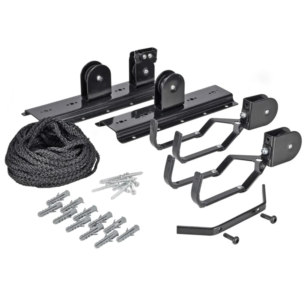 Hallo Fahrradlift Metall Schwarz