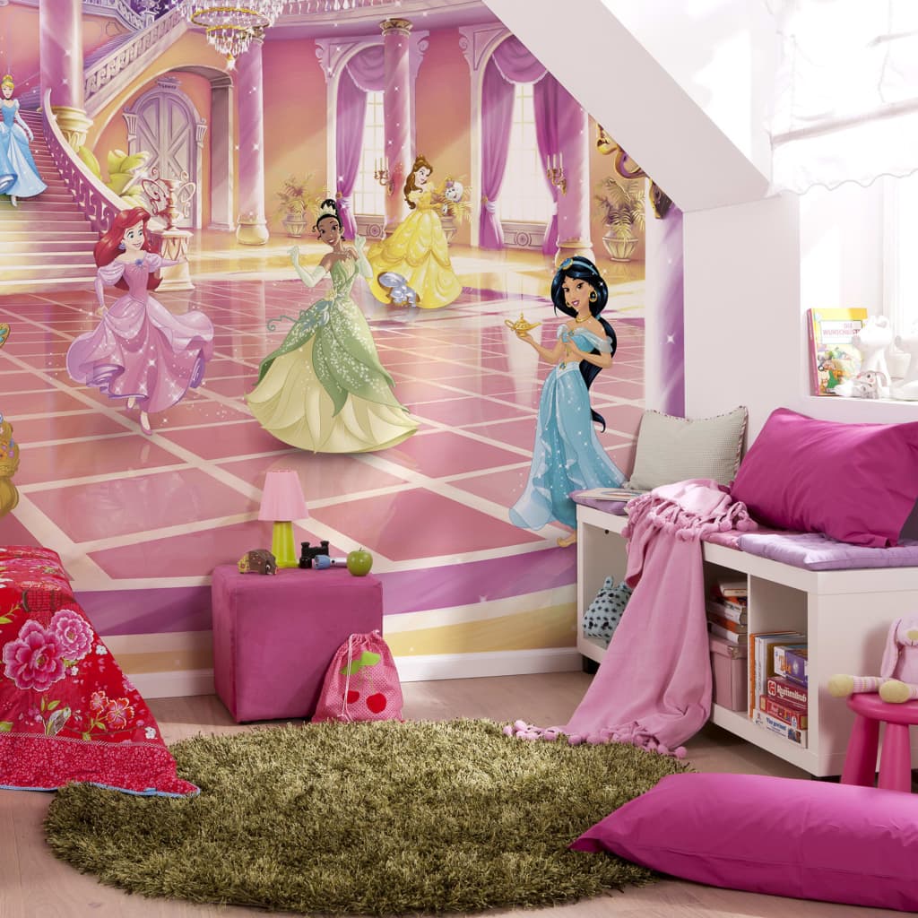 Komar Foto Wallpaper Glitzparty Prinzessin 368x254 cm Pink