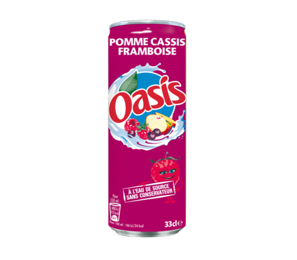 Oasis Apfel-Cassis-Himbeerdose 33 cl