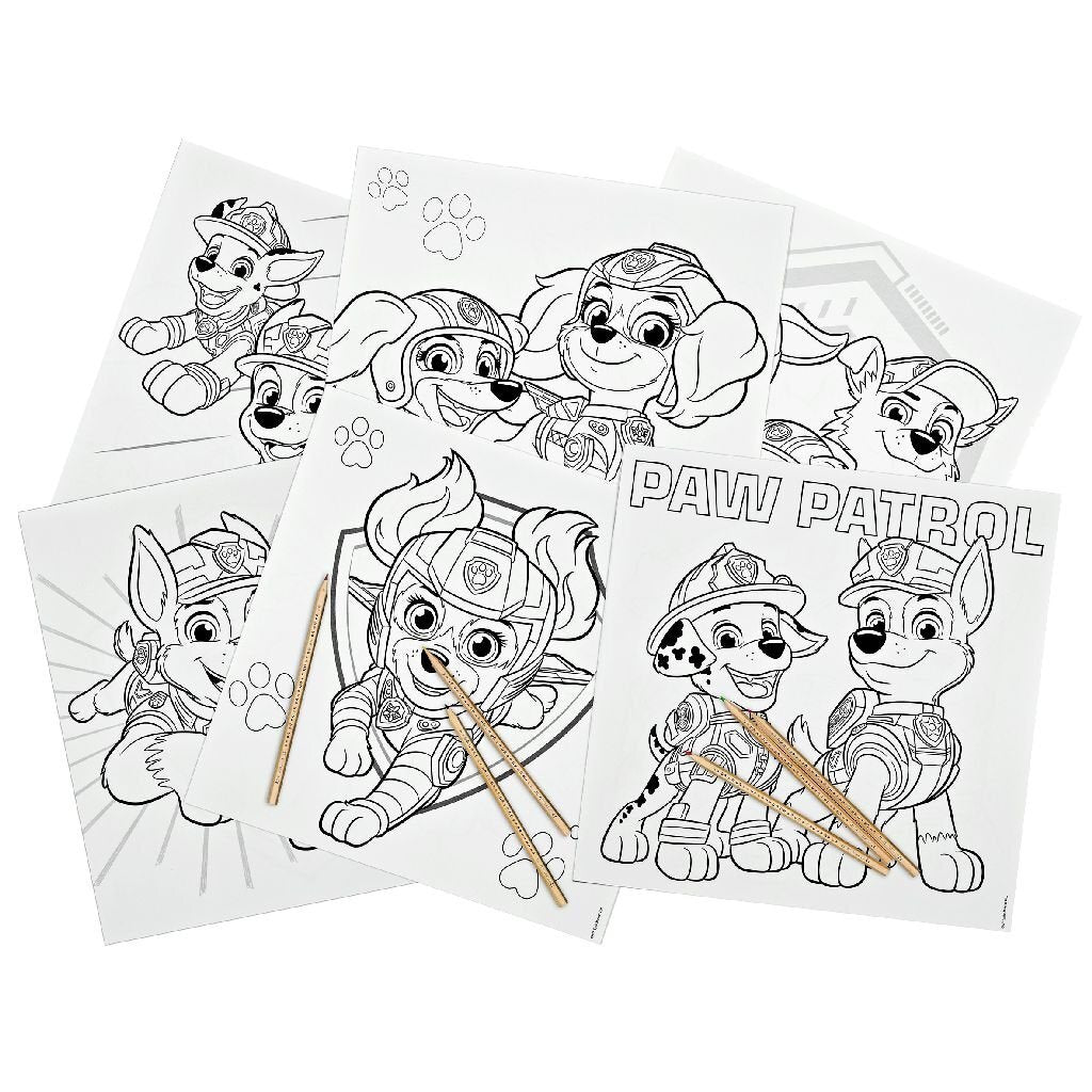 Paw Patrol Malbuch mit 6 Buntstiften