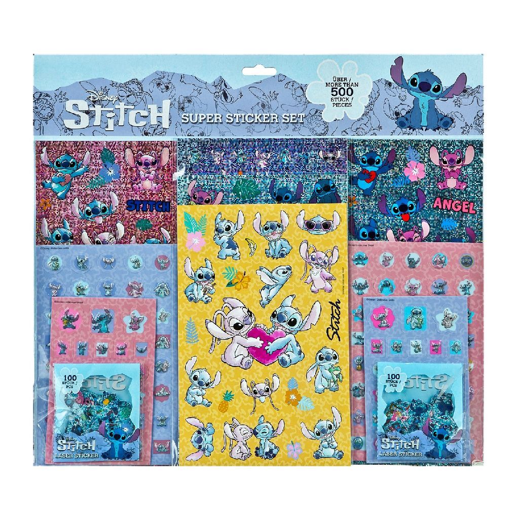 Disney Supersticker-Set Stitch, 500-tlg.