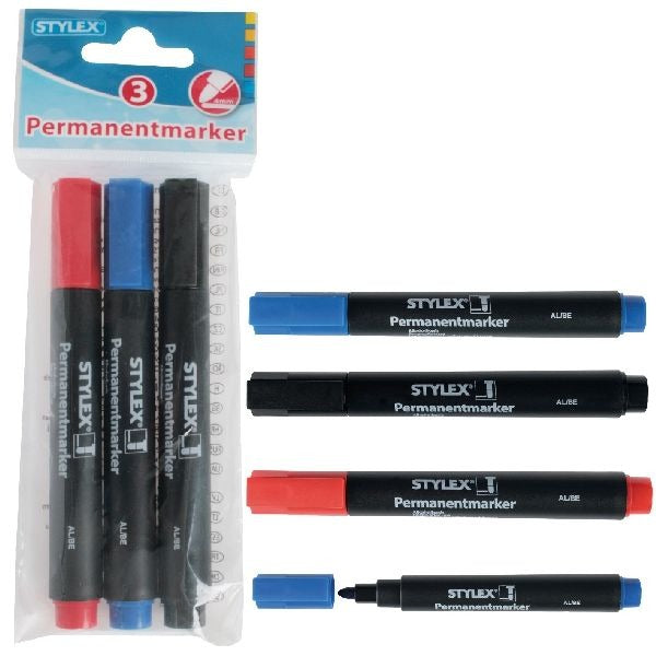Stylex Permanentmarker 3 Stück