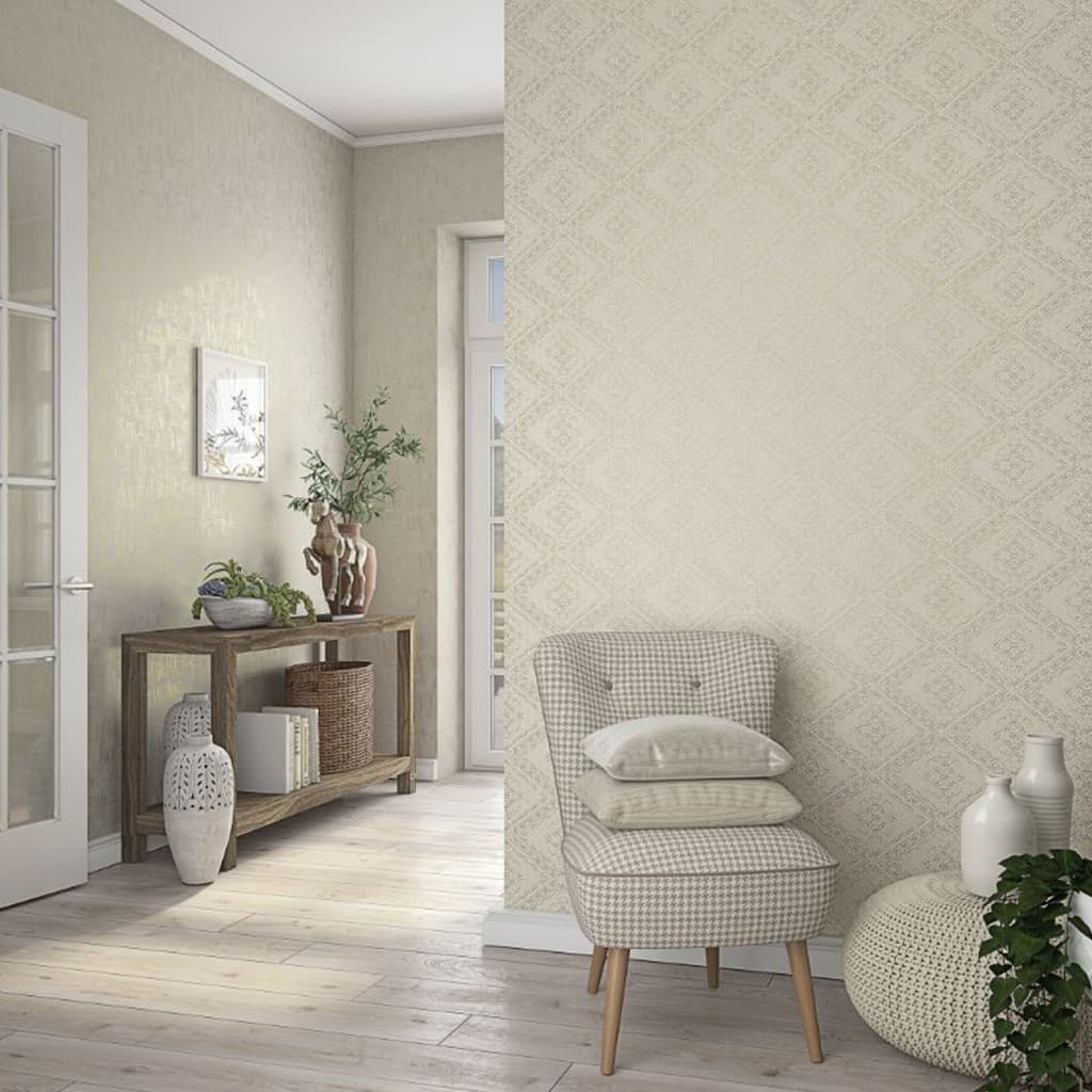 Noordwand tapete topchic ton auf Tondiamanten Metallic Beige