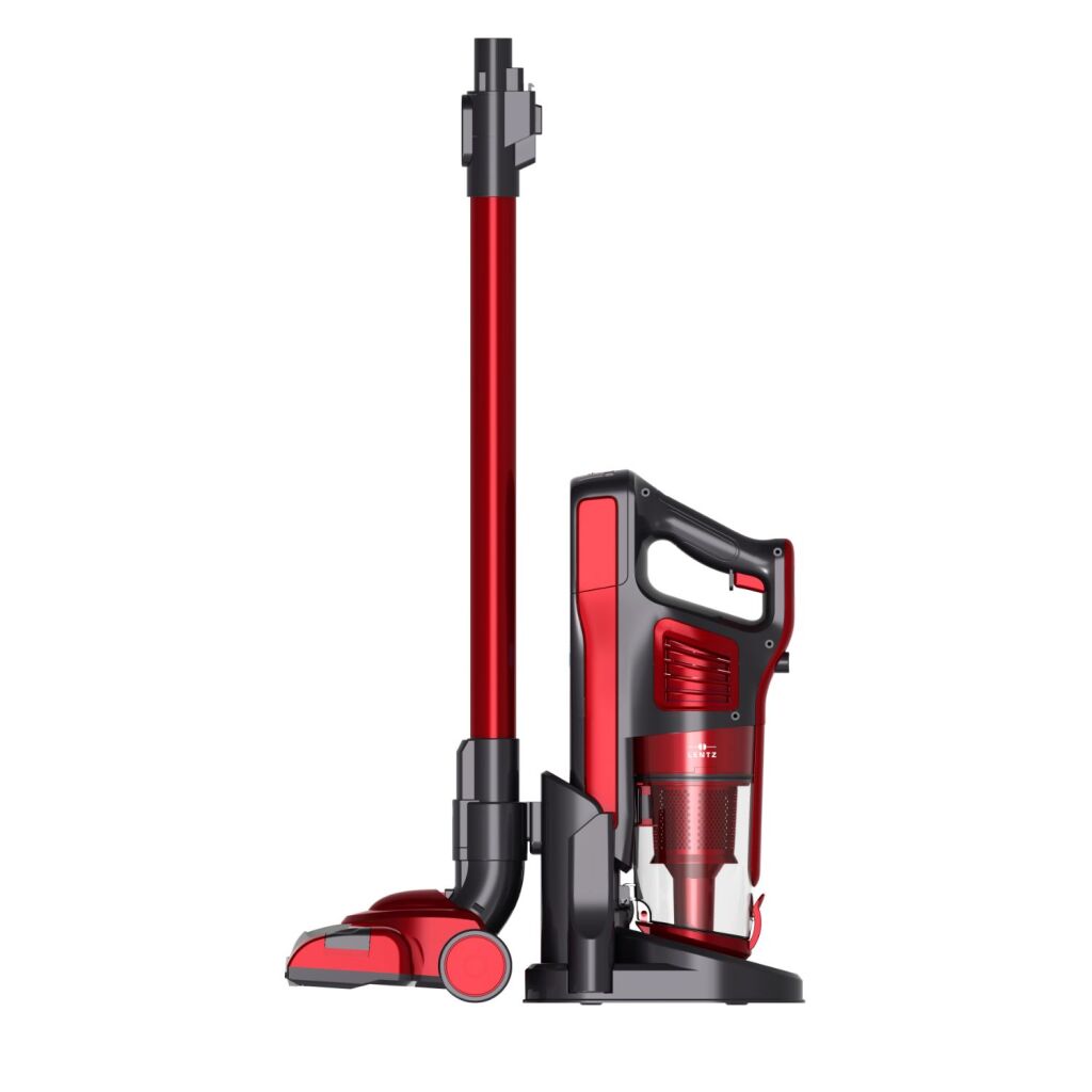 Lentz Lentz 2in1 Akku-Staubsauger Rot Schwarz