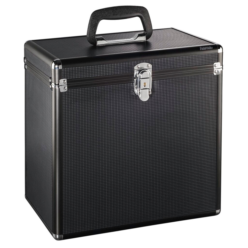 Hama LP-Case 50 Alu-Look Schwarz