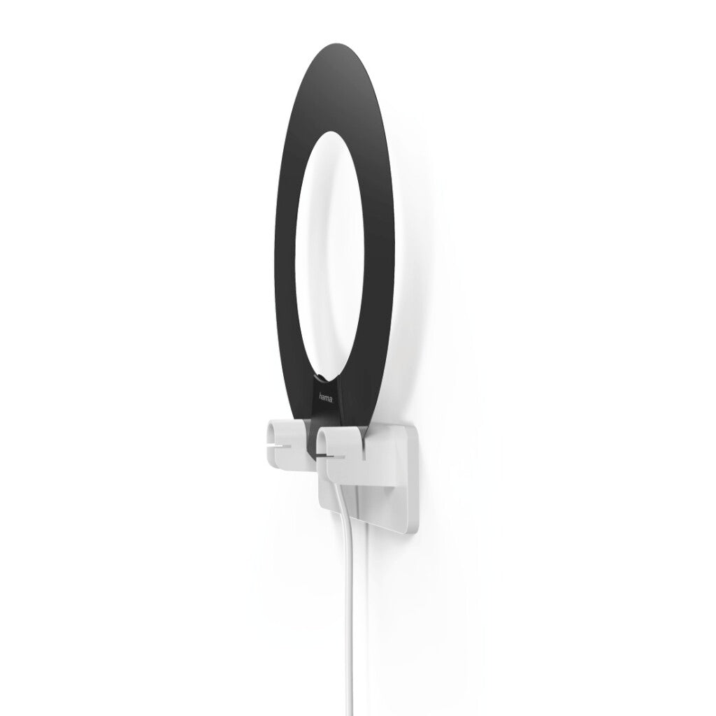 Hama DVB-T DVB-T2 Zimmerantenne Performance 45 Ringdesign aktiv weiß